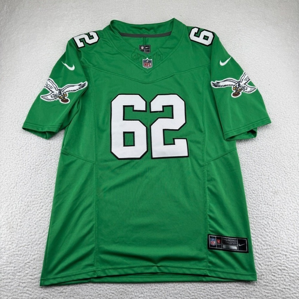 Nike Philadelphia Eagles Jason Kelce #62 Jersey Mens Small Kelly Green Stitched